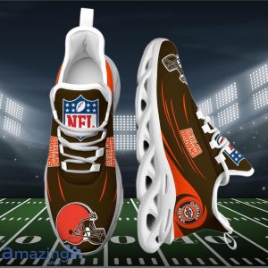 Cleveland Browns NFL Max Soul Shoes Limited Edition Comfort Sneakers for Fans image Cleveland Browns NFL Max Soul Shoes Limited Edition Comfort Sneakers for Fans Product Photo 2