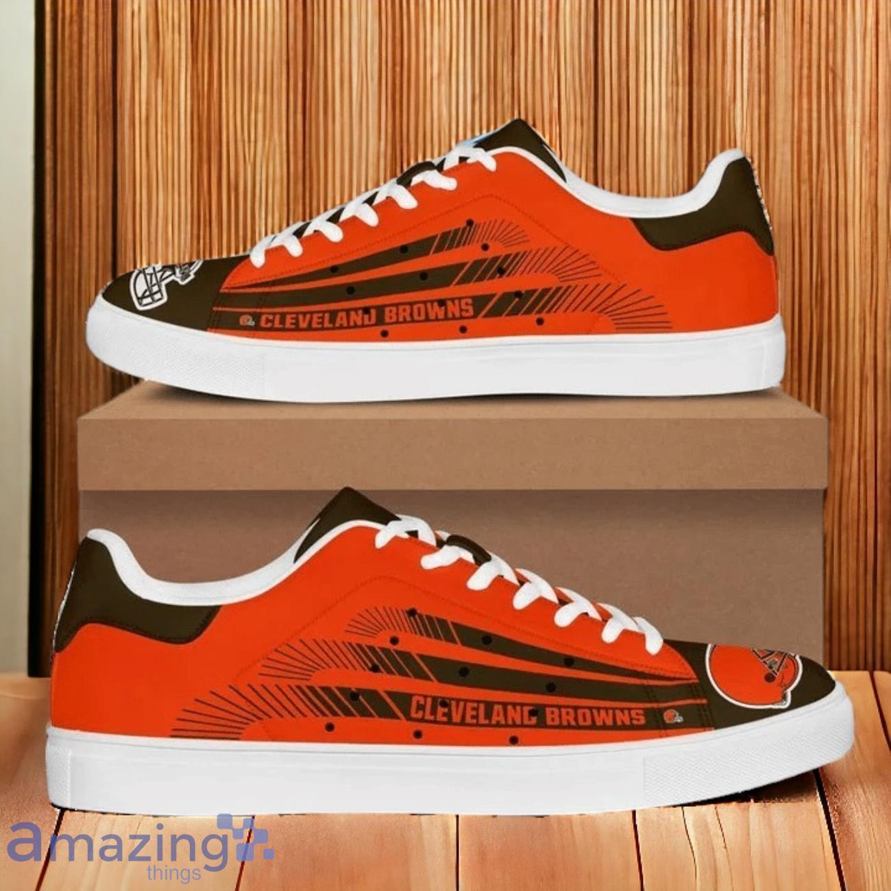 Cleveland Browns Nfl Skate Shoes For Ultimate Fan Fashion image Cleveland Browns Nfl Skate Shoes For Ultimate Fan Fashion Product Photo 1