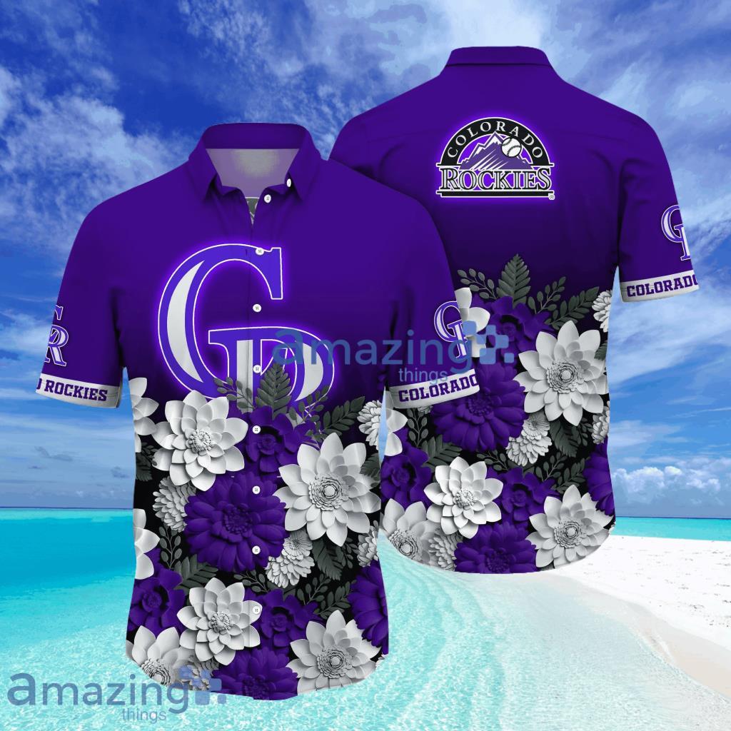 Colorado Rockies MLB Flower Hawaii Shirt Multicolored Floral Patterns Style Hot Trending Summer Gifts For Picnics image Colorado Rockies MLB Flower Hawaii Shirt Multicolored Floral Patterns Style Hot Trending Summer Gifts For Picnics Product Photo 1