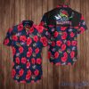 Columbus Blue Jackets Ice hockey Team Aloha Beach Gift 3D Hawaiian Flower Summer Shirt
