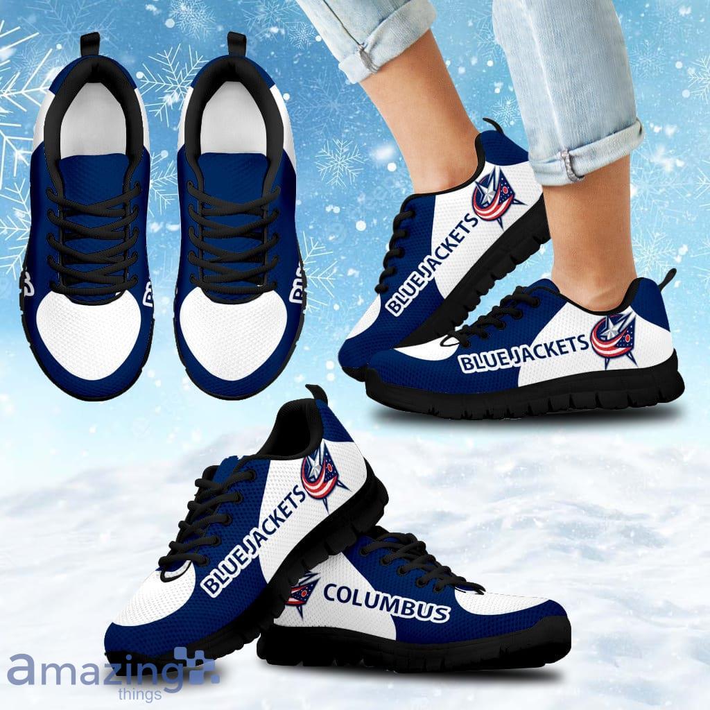 Columbus Blue Jackets Top Logo Sneakers Shoes Gift For Big Fans image Columbus Blue Jackets Top Logo Sneakers Shoes Gift For Big Fans Product Photo 1
