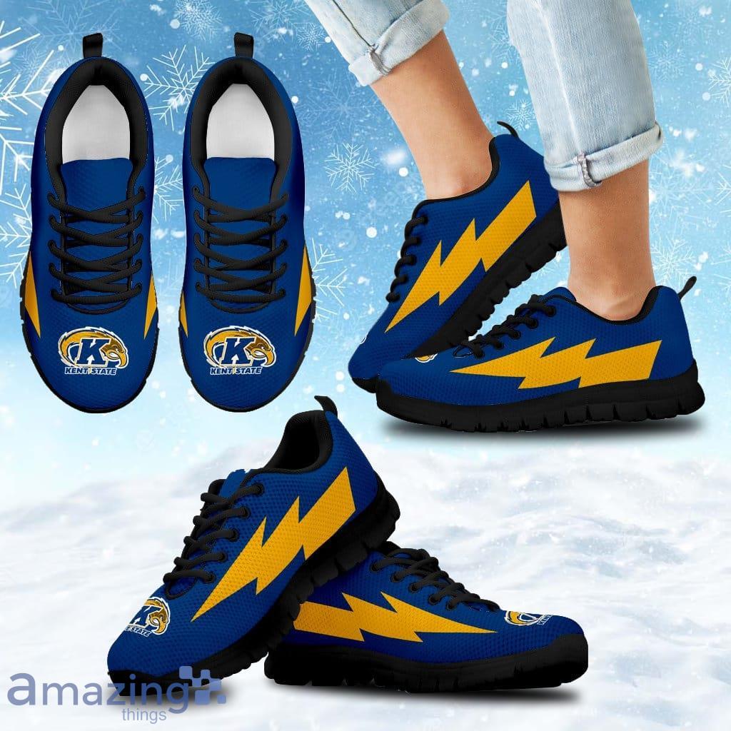 Cool Kent State Golden Flashes Sneakers Thunder Lightning Amazing Logo Shoes Gift For Big Fans image Cool Kent State Golden Flashes Sneakers Thunder Lightning Amazing Logo Shoes Gift For Big Fans Product Photo 1