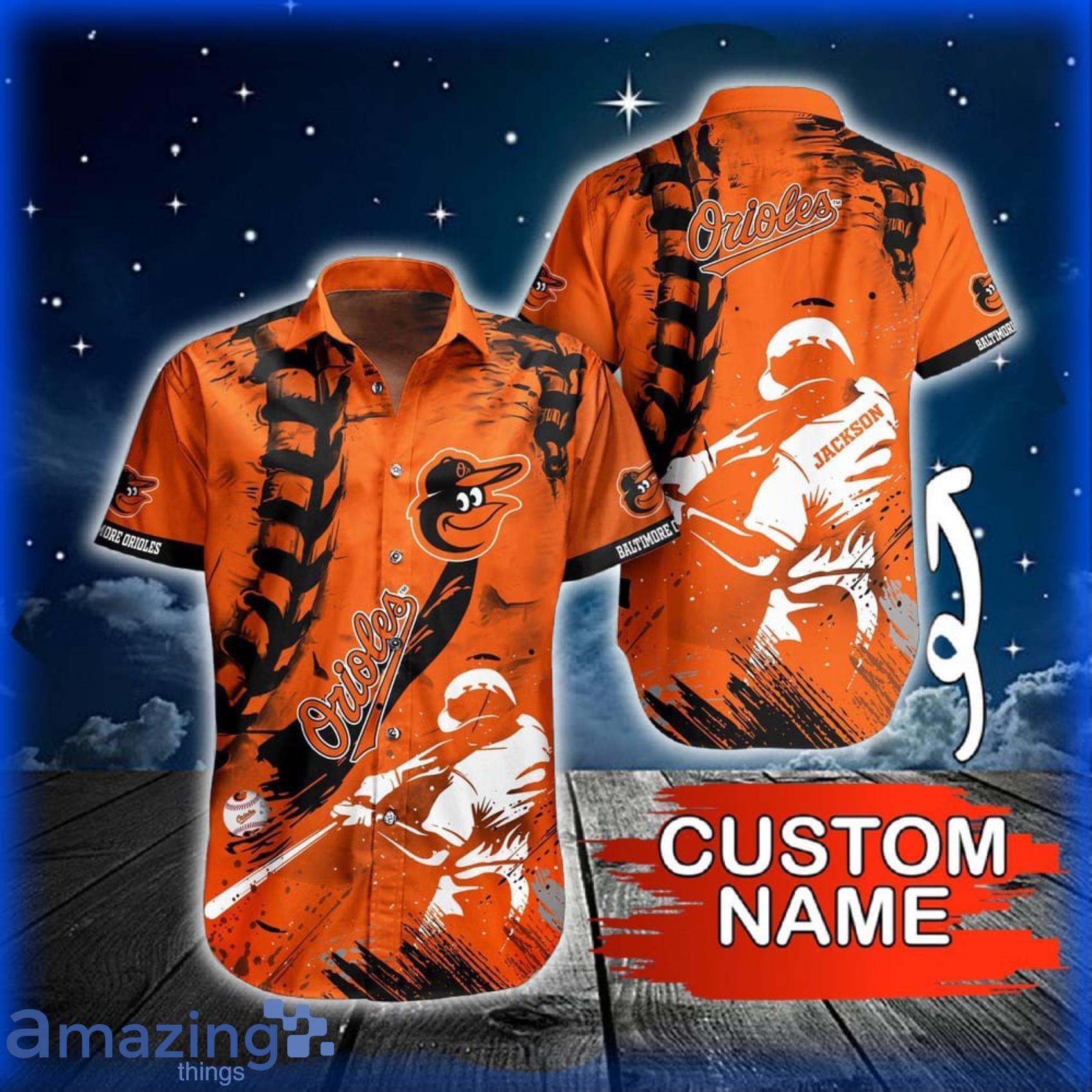 Custom Name 2024 MLB Baltimore Orioles Hawaiian Shirt Summer Symphony For Fans image Custom Name 2024 MLB Baltimore Orioles Hawaiian Shirt Summer Symphony For Fans Product Photo 1