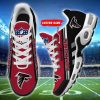 Custom Name Atlanta Falcons Logo Team Air Cushion Sport Shoes Sport Shoes For Fans Gift con