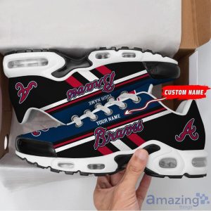 Custom Name Big Fans Atlanta Braves Air Cushion Sport Shoes For Men And Women Trendy Sneakers Product Photo 3