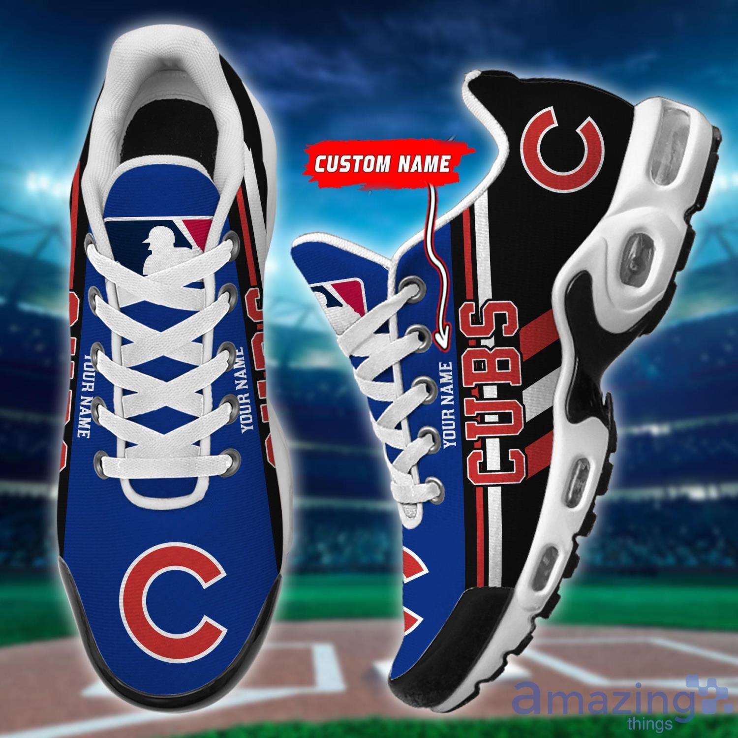 Custom Name Big Fans Chicago Cubs Air Cushion Sport Shoes For Men And Women Trendy Sneakers image Custom Name Big Fans Chicago Cubs Air Cushion Sport Shoes For Men And Women Trendy Sneakers Product Photo 1