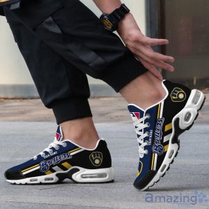 Custom Name Big Fans Milwaukee Brewers Air Cushion Sport Shoes For Men And Women Trendy Sneakers image Custom Name Big Fans Milwaukee Brewers Air Cushion Sport Shoes For Men And Women Trendy Sneakers Product Photo 4