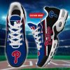 Custom Name Big Fans Philadelphia Phillies Air Cushion Sport Shoes For Men And Women Trendy Sneakers