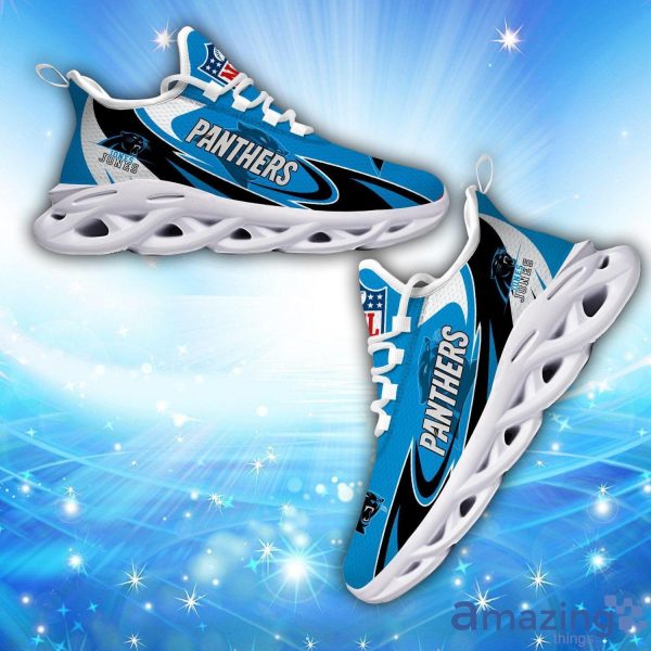 Custom Name Carolina Panthers Personalized Sneakers Max Soul Shoes Running Gift Product Photo 2