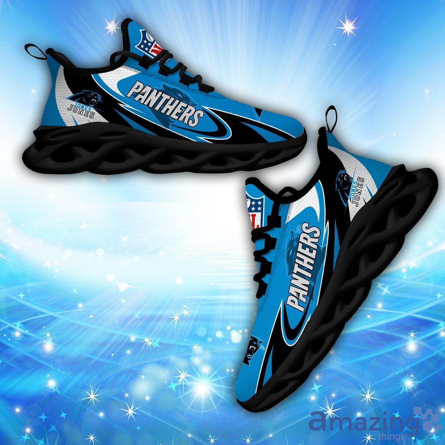 Custom Name Carolina Panthers Personalized Sneakers Max Soul Shoes Running Gift Product Photo 1