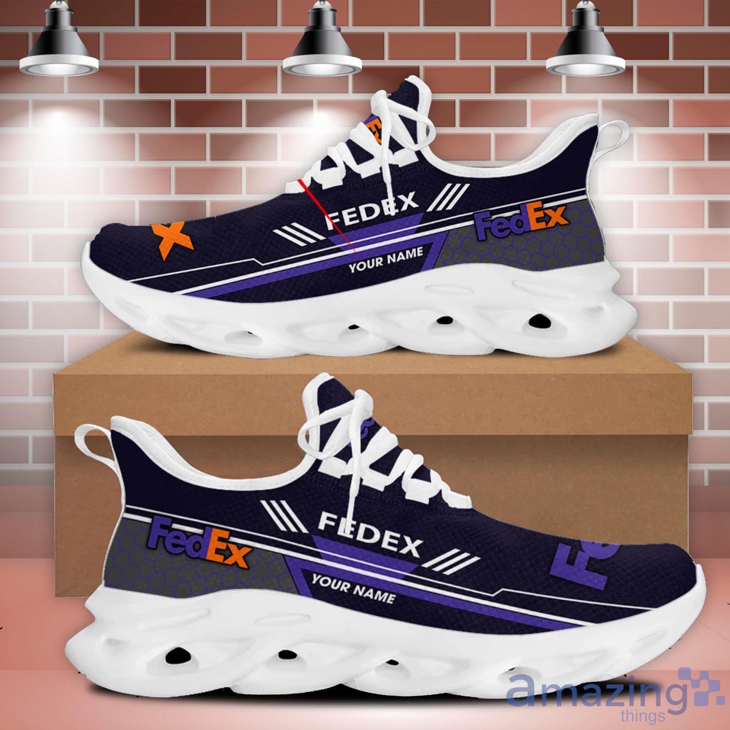 Custom Name fedex Max Soul Shoes Sport Running Sneakers Nice Gift For Men And Women image Custom Name fedex Max Soul Shoes Sport Running Sneakers Nice Gift For Men And Women Product Photo 2