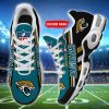 Custom Name Jacksonville Jaguars Logo Team Air Cushion Sport Shoes Sport Shoes For Fans Gift