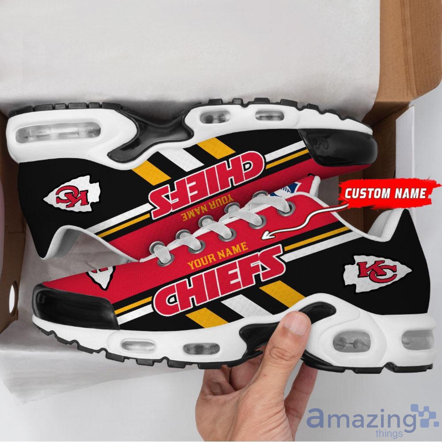 Custom Name Kansas City Chiefs Logo Team Air Cushion Sport Shoes Sport Shoes For Fans Gift image Custom Name Kansas City Chiefs Logo Team Air Cushion Sport Shoes Sport Shoes For Fans Gift Product Photo 4