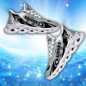Custom Name Las Vegas Raiders Personalized Sneakers Max Soul Shoes Running Gift image Custom Name Las Vegas Raiders Personalized Sneakers Max Soul Shoes Running Gift Product Photo 2
