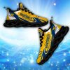 Custom Name West Virginia Mountaineers Personalized Sneakers Max Soul Shoes Running Gift
