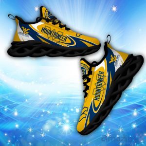 Custom Name West Virginia Mountaineers Personalized Sneakers Max Soul Shoes Running Gift Product Photo 1