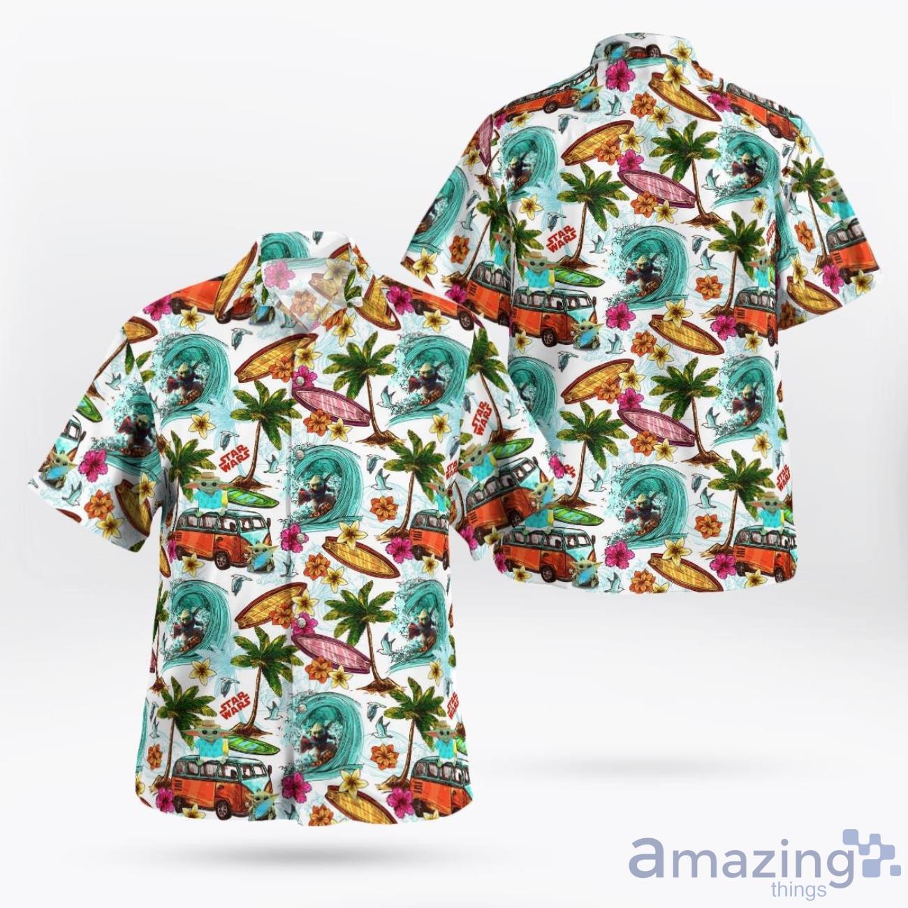Cute SW Hawaiian Shirt 3D All Over Printed Hawaii Shirt Summer Gift image Cute SW Hawaiian Shirt 3D All Over Printed Hawaii Shirt Summer Gift Product Photo 1