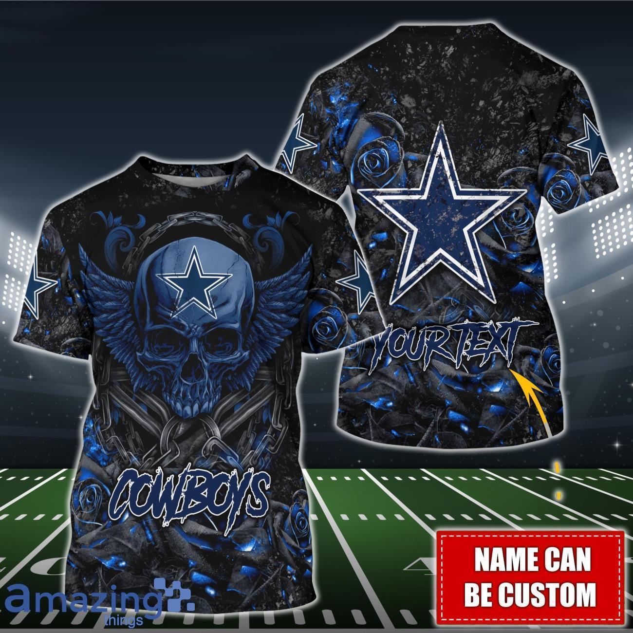 Dallas Cowboys NFL 3D Shirt Hoodie Custom Name For Fans image Dallas Cowboys NFL 3D Shirt Hoodie Custom Name For Fans Product Photo 3
