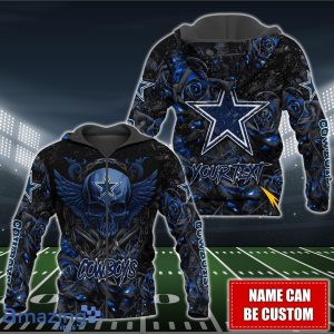 Dallas Cowboys NFL 3D Shirt Hoodie Custom Name For Fans image Dallas Cowboys NFL 3D Shirt Hoodie Custom Name For Fans Product Photo 4