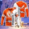 Denver Broncos Custom Name 3D Hoodie Heartbeat Pattern For Fans