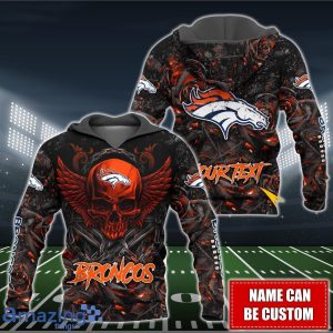 Denver Broncos NFL 3D Shirt Hoodie Custom Name For Fans image Denver Broncos NFL 3D Shirt Hoodie Custom Name For Fans Product Photo 2