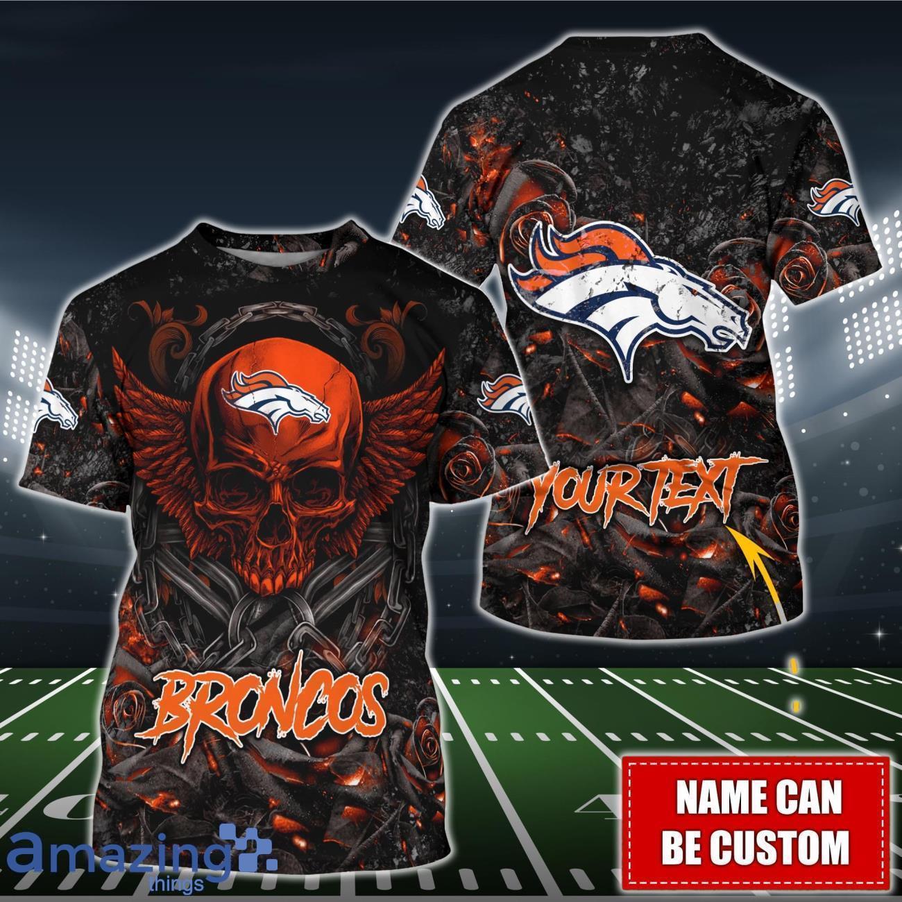 Denver Broncos NFL 3D Shirt Hoodie Custom Name For Fans image Denver Broncos NFL 3D Shirt Hoodie Custom Name For Fans Product Photo 3