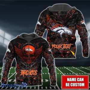 Denver Broncos NFL 3D Shirt Hoodie Custom Name For Fans image Denver Broncos NFL 3D Shirt Hoodie Custom Name For Fans Product Photo 4