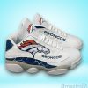Denver Broncos Nfl Football Team Air Jordan 13 White Sneaker Shoes