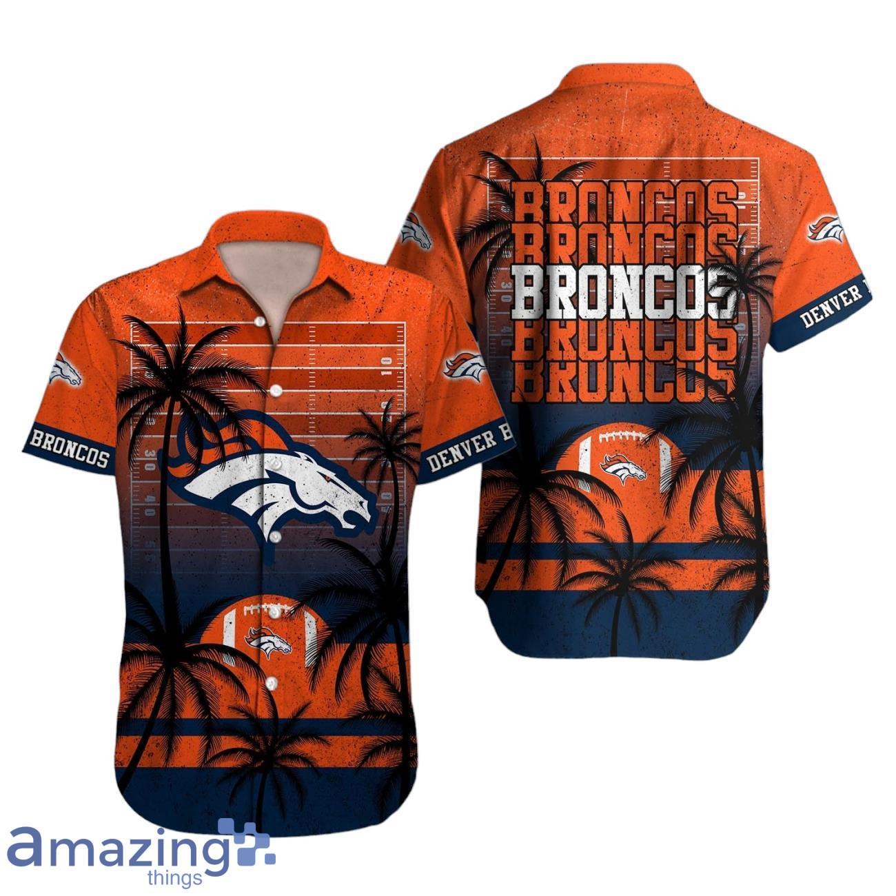 Denver Broncos NFL Hawaiian Shirt Palm Tree For Men Women image Denver Broncos NFL Hawaiian Shirt Palm Tree For Men Women Product Photo 1