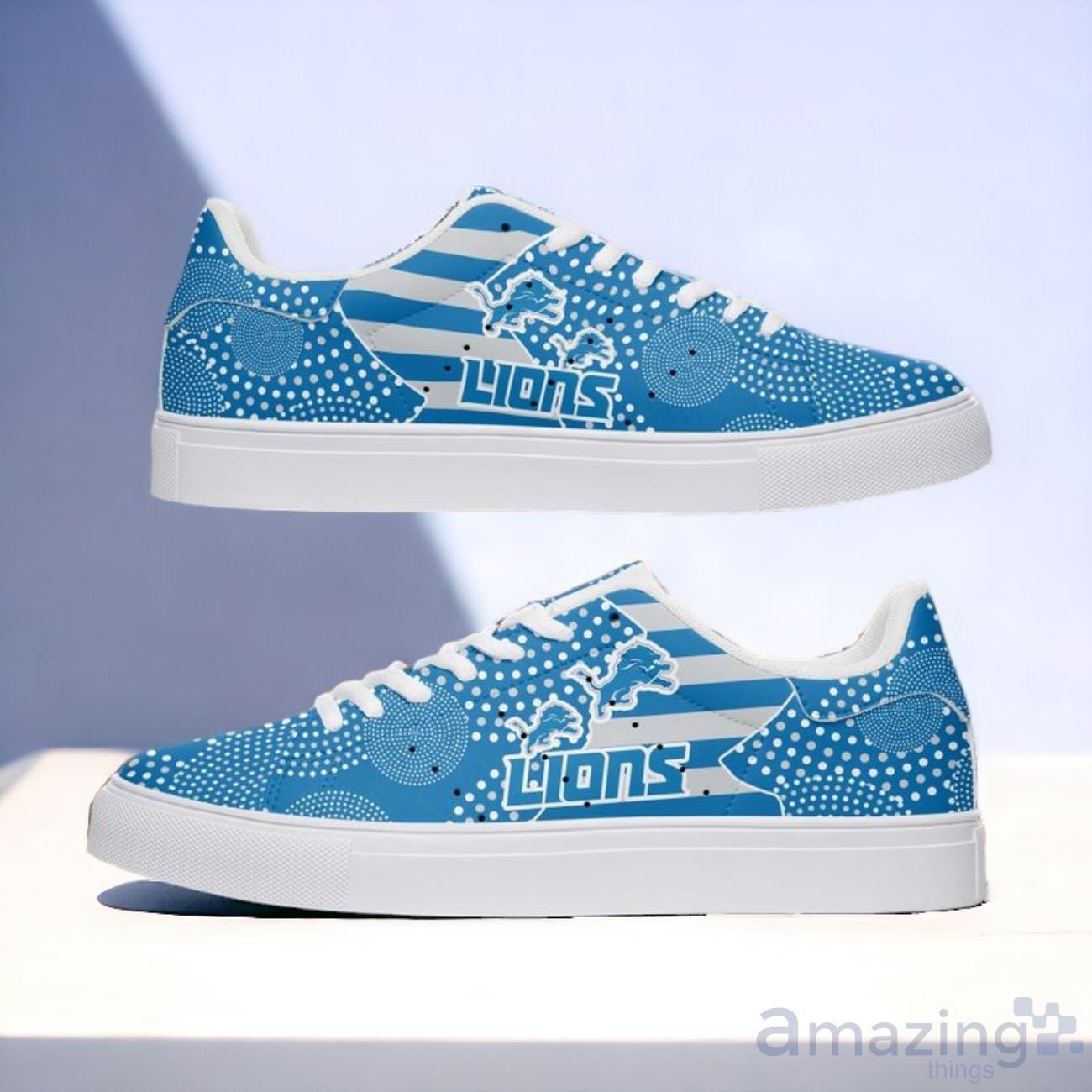 Detroit Lions Aboriginal Pattern Skate Shoes image Detroit Lions Aboriginal Pattern Skate Shoes Product Photo 1