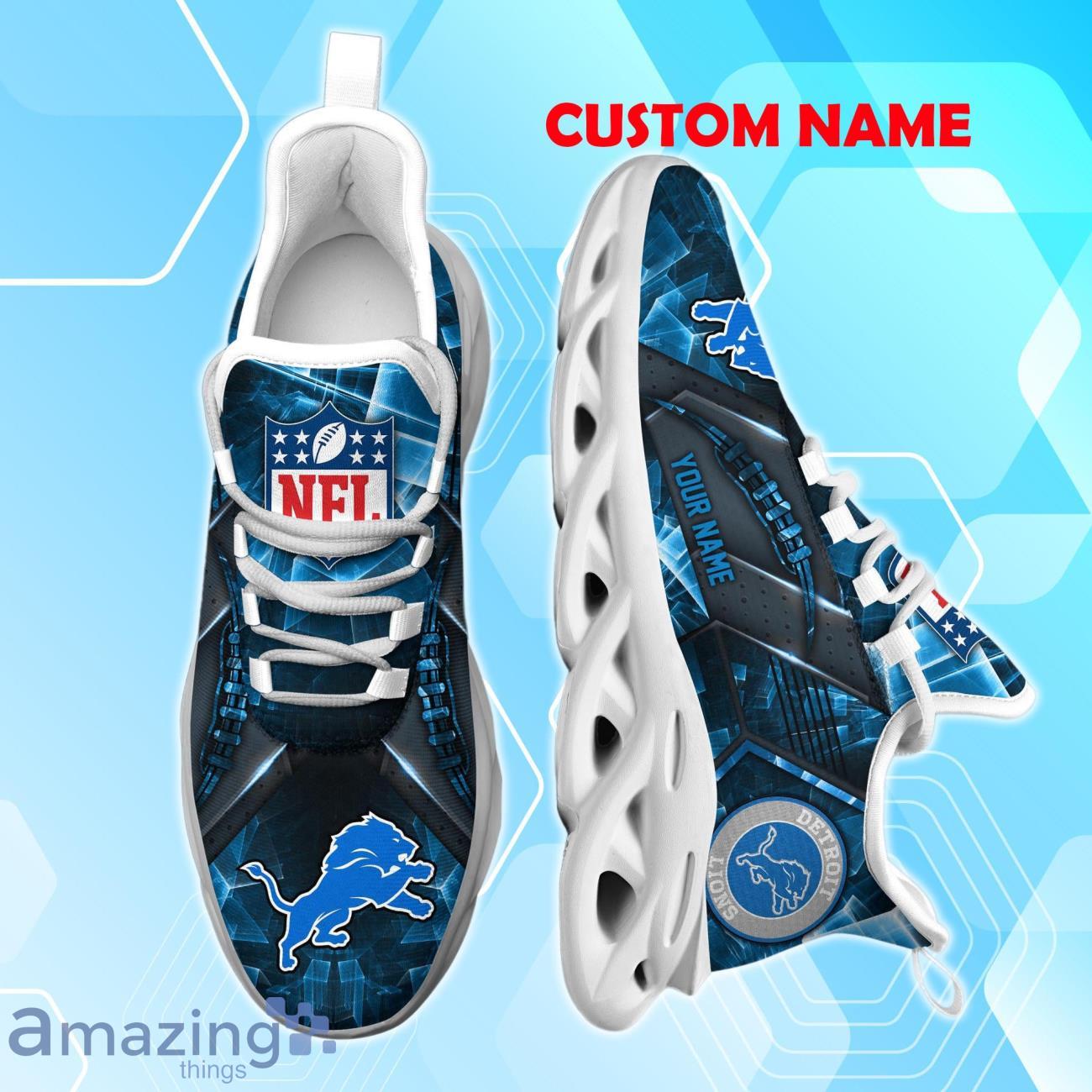 Detroit Lions Max Soul Shoes Personalized Name A Great Gift For Fans image Detroit Lions Max Soul Shoes Personalized Name A Great Gift For Fans Product Photo 1