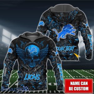 Detroit Lions NFL 3D Shirt Hoodie Custom Name For Fans image Detroit Lions NFL 3D Shirt Hoodie Custom Name For Fans Product Photo 2