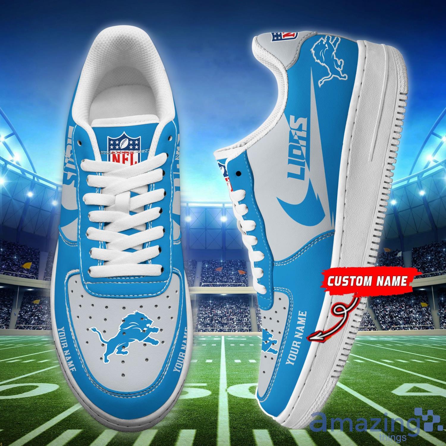 Detroit Lions Personalized Air Force Shoes Sneakers Product Photo 1