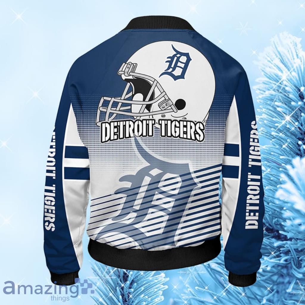 Detroit Tigers MLB Blue Unisex Bomber Jacket Gift For Fans image Detroit Tigers MLB Blue Unisex Bomber Jacket Gift For Fans Product Photo 2