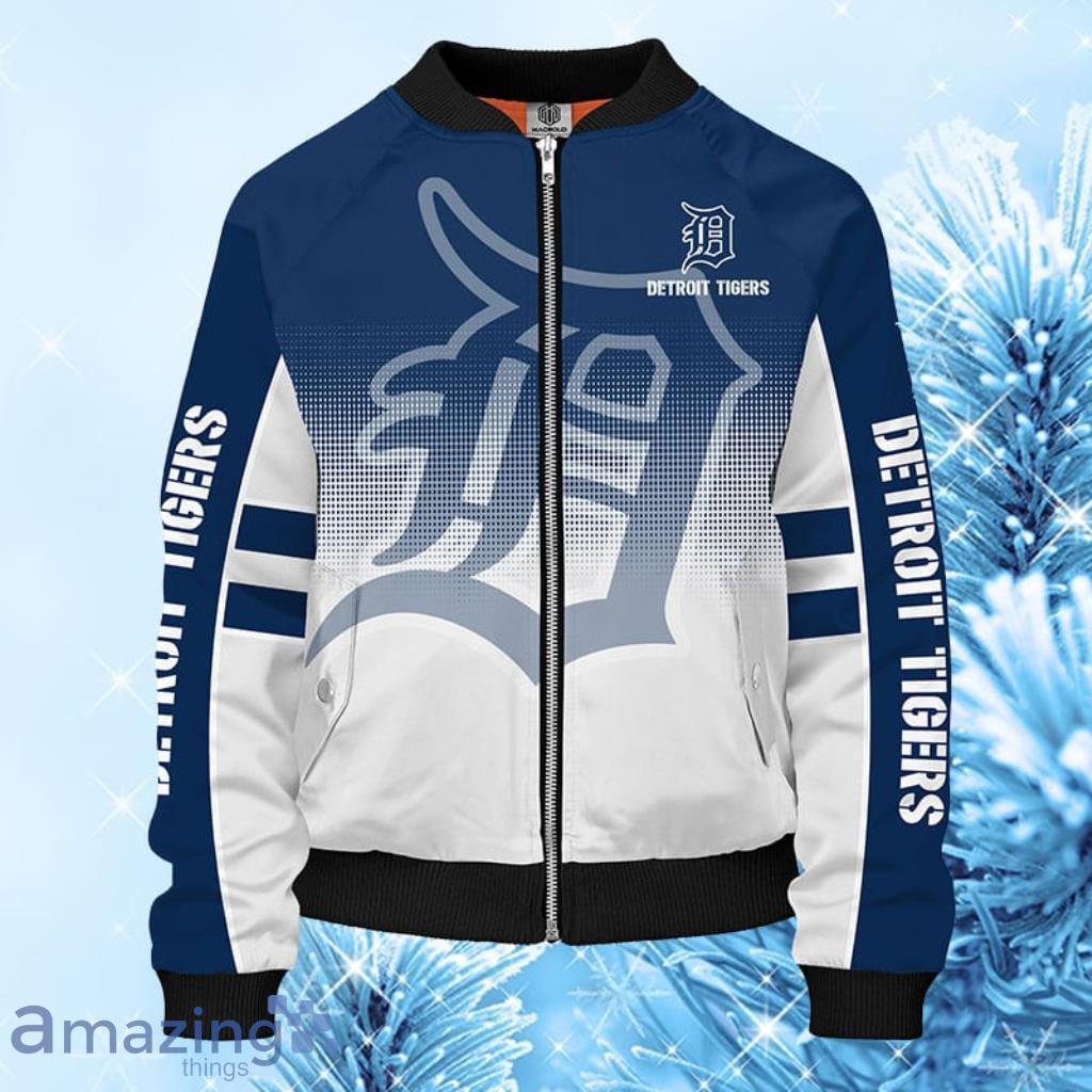 Detroit Tigers MLB Blue Unisex Bomber Jacket Gift For Fans image Detroit Tigers MLB Blue Unisex Bomber Jacket Gift For Fans Product Photo 1