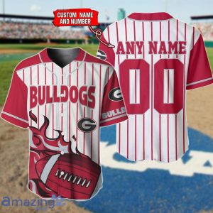 Georgia Bulldogs Custom Name And Number Baseball Jersey Shirt NCAA Fans Gift Product Photo 1