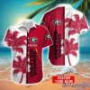 Georgia Bulldogs Hawaiian Shirt And Shorts Set Custom Name Summer Vacation Shirt NCAA1 Fans