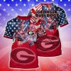 Georgia Bulldogs NCAA1 Independence Day Gift Football Team T-Shirt