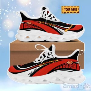 Gold Coast Suns 3D Design Max Soul Shoes Custom Name For Real Fans image Gold Coast Suns 3D Design Max Soul Shoes Custom Name For Real Fans Product Photo 2