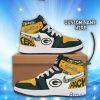 Green Bay Packers Air Jordan Hightop Shoes Custom Name For Fans Limited Shoes