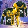 Green Bay Packers Custom Name 3D Hoodie Heartbeat Pattern For Fans