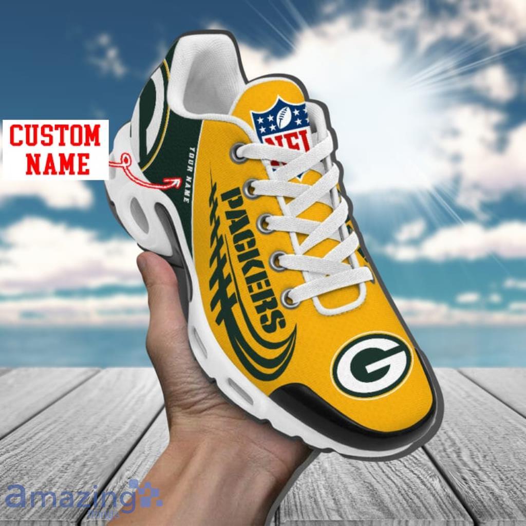 Green Bay Packers Custom Name Air Cushion Sports Shoes Upgrade Your New Style image Green Bay Packers Custom Name Air Cushion Sports Shoes Upgrade Your New Style Product Photo 1