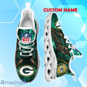 Green Bay Packers Max Soul Shoes Personalized Name A Great Gift For Fans Product Photo 1