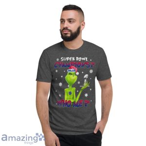 Grinch Who Me Super Bowl Champions Buffalo Bills T Shirt image Grinch Who Me Super Bowl Champions Buffalo Bills T-Shirt Product Photo 4