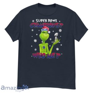 Grinch Who Me Super Bowl Champions Buffalo Bills T-Shirt Product Photo 1