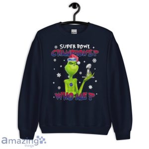 Grinch Who Me Super Bowl Champions Buffalo Bills T Shirt image Grinch Who Me Super Bowl Champions Buffalo Bills T-Shirt Product Photo 6