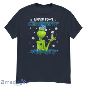 Grinch Who Me Super Bowl Champions Carolina Panthers T-Shirt Product Photo 1