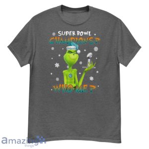 Grinch Who Me Super Bowl Champions Miami Dolphins T-Shirt Product Photo 2