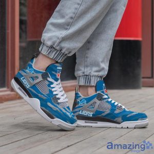 Personalized Name Detroit Lions Personalized Air Jordan 4 Shoes Trending Men Women Sneakers Men Women Sport Gift image Personalized Name Detroit Lions Personalized Air Jordan 4 Shoes Trending Men Women Sneakers Men Women Sport Gift Product Photo 3