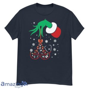 Hand Grinch Holding Tree Nurse Christmas Shirt Product Photo 2
